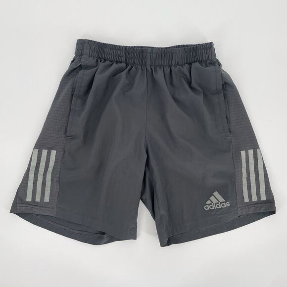 Adidas - Own The Run 7” Shorts Men’s Small Gray Brief Liner Reflective Aeroready - Picture 1 of 8